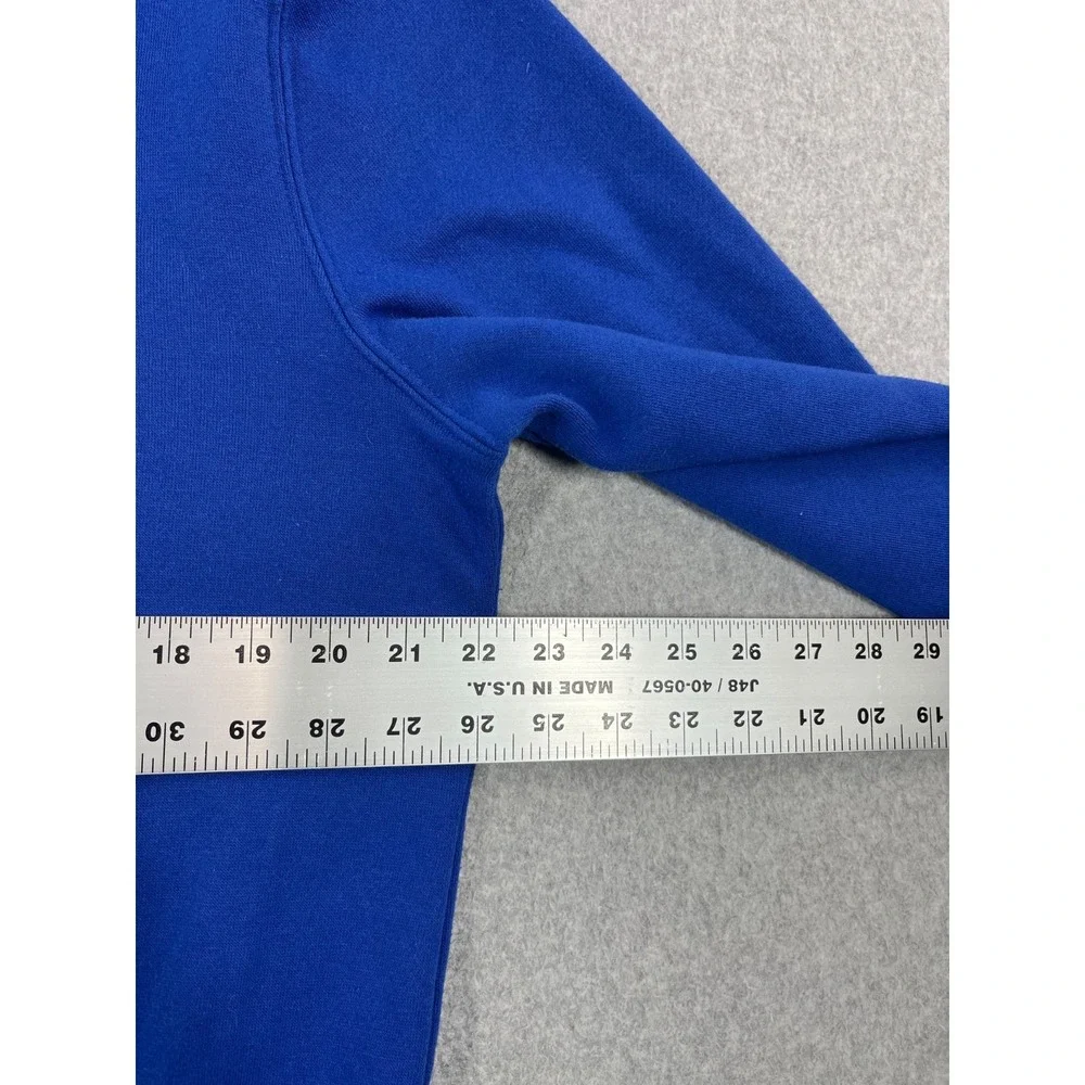 University Of Kansas Sweatshirt Womens XL Blue KU Jayhawks Colosseum Crew Neck